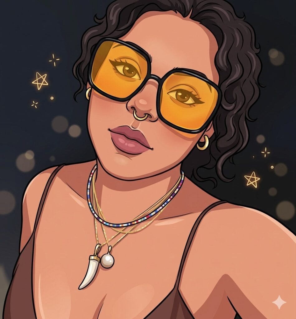 Fernanda Chula Gula caricatura