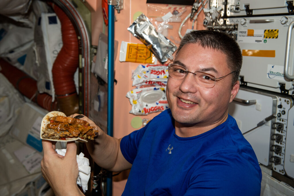 comida en el espacio